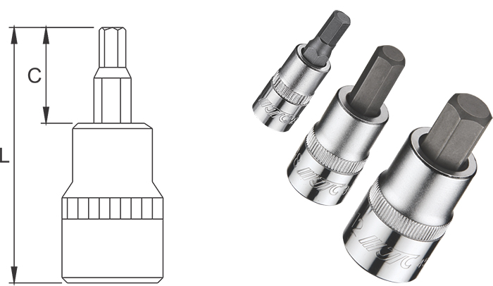 Đầu khẩu lục giác trắng JTC-23603-45619